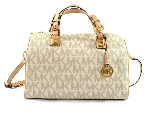 michael kors grayson large signature pvc satchel|michael kors grayson satchel small.